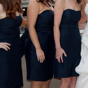 Jenny Yoo Marissa Pencil Bridesmaid's Dress in Navy (6)